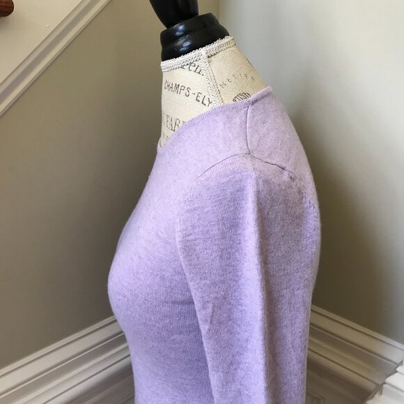 Charlotte Brody Perfect Crew Neck Sweater Womens XS Purple Long Sleeve Pullover - Picture 9 of 12